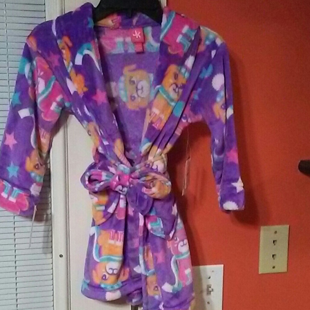 Little girls bath robe
